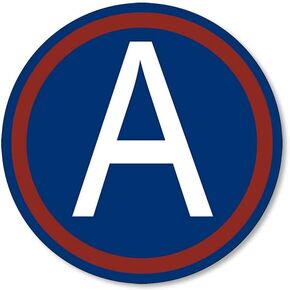 Green Round 3rd Army Class Logo Sticker (US Vinyl Decal for car Truck or Laptop (3 Inch) U.S. Army Licensed