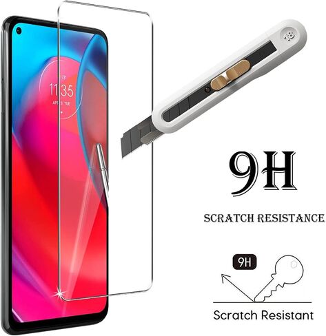 [3 + 3 عبوات] واقي شاشة Motorola Moto G Stylus 5G وحاميات عدسات الكاميرا خالية من الفقاعات ومضادة للخدش وواقي شاشة شفاف عالي الدقة 9H من الزجاج المقوى in Saudi Arabia