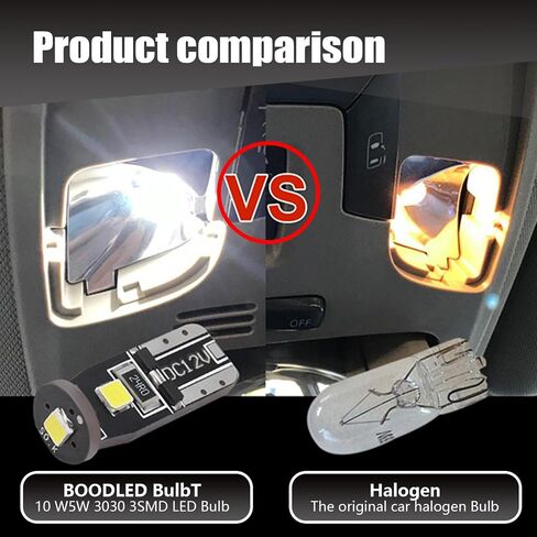 10 قطع T10 ضوء عرض السيارة، 3030 3SMD 12 فولت، ضوء قراءة داخلي للسيارة مقاوم للماء، ملحقات إضاءة السيارات العالمية فائقة السطوع (الضوء الأبيض) in Saudi Arabia