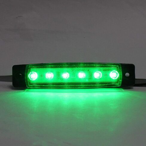 Truck Side Marker Lights,Universal 3.8" Rear Side 6LED Indicators Light Boat Interior Lights Clearance Lights for Car Bus RV Boat Trailer Lorry (Blue) in Saudi Arabia