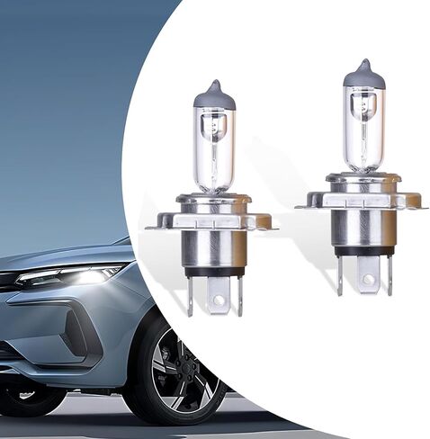 2 Pack Car Halogen Bulbs, 12V 55W Car Quartz Lamps, Durable Bulb Replacements, Universal for Most Cars, Trucks and Vans (White #9005) in Saudi Arabia