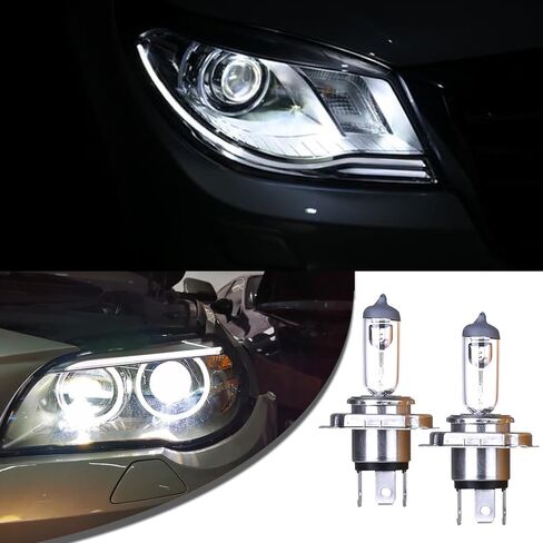 2 Pack Car Halogen Bulbs, 12V 55W Car Quartz Lamps, Durable Bulb Replacements, Universal for Most Cars, Trucks and Vans (White #9005) in Saudi Arabia
