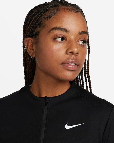 Nike Dri-FIT UV UPF 40+ Advantage Women's Full-Zip Golf Jacket, BLACK, MEDIUM in Saudi Arabia