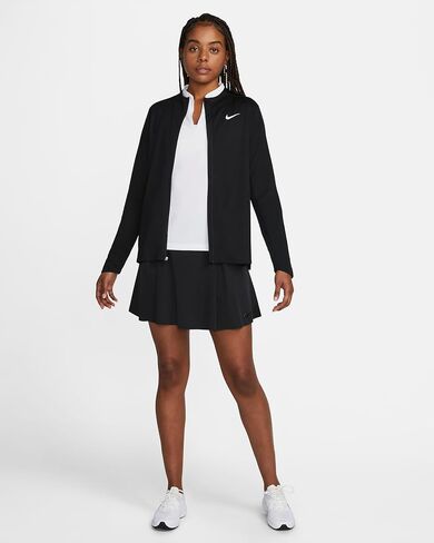Nike Dri-FIT UV UPF 40+ Advantage Women's Full-Zip Golf Jacket, BLACK, MEDIUM in Saudi Arabia