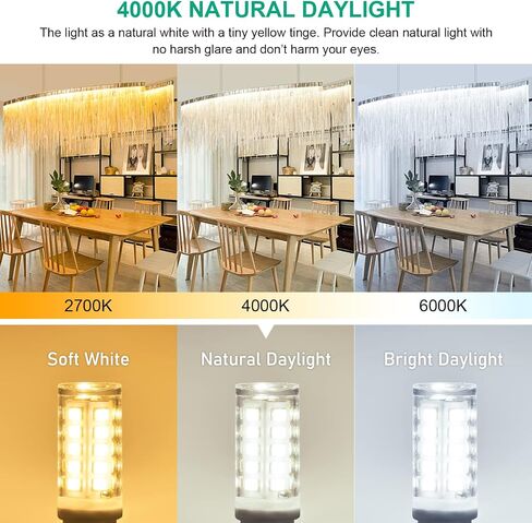 hansang 12 Pack G9 LED Bulb 2700K Soft Warm White, 4W 40 Watt Halogen Equivalent G9 Light Bulbs, Height 1.77 Inch Short T4 G9 Bin-pin Base Chandelier Light Bulbs, 400LM, AC 120V, Non-Dimmable in Saudi Arabia