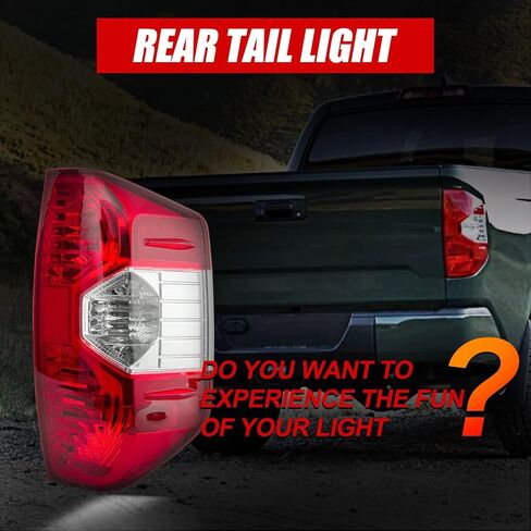 RANSOTO Tail Light Lamp Housing Compatible with 2014 2015 2016 2017 2018 2019 2020 2021 Tundra Right Passenger Side Replace ‎81550-0C100 in Saudi Arabia