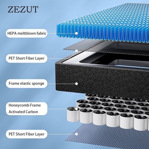 فلتر هواء المقصورة من الكربون المنشط المنظم على شكل قرص العسل، متين وقوي، CF12157 لاختيار لكزس، مازدا، سوبارو وتويوتا أفالون، كامري، كورولا، هايلاندر، بريوس، راف 4، سيينا، فينزا (عبوة واحدة) in Kuwait