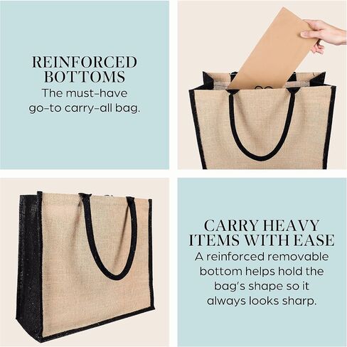 Foliate Reusable Straw Beach Tote Bag for Women - Waterproof Woven Jute Gift Bag for Her Travel Shopping Summer Cute Handbag in Saudi Arabia