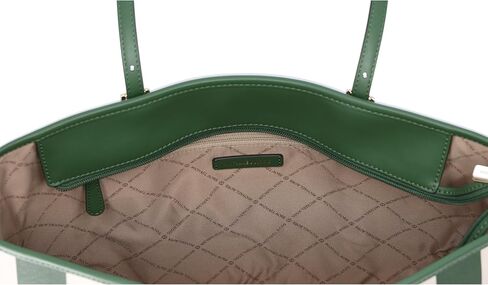Michael Kors Jet Set Travel Large Top Zip Tote Fern Green Multi Stripe in Saudi Arabia