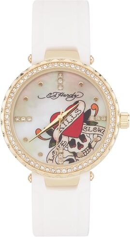 ED HARDY Ladies Silicone Strap Analog Watch in Saudi Arabia