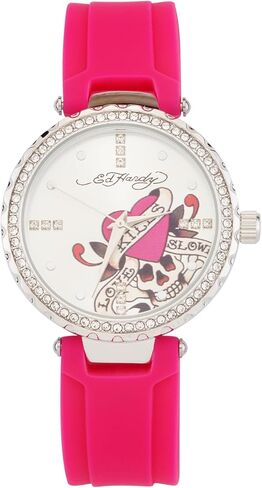 ED HARDY Ladies Silicone Strap Analog Watch in Saudi Arabia