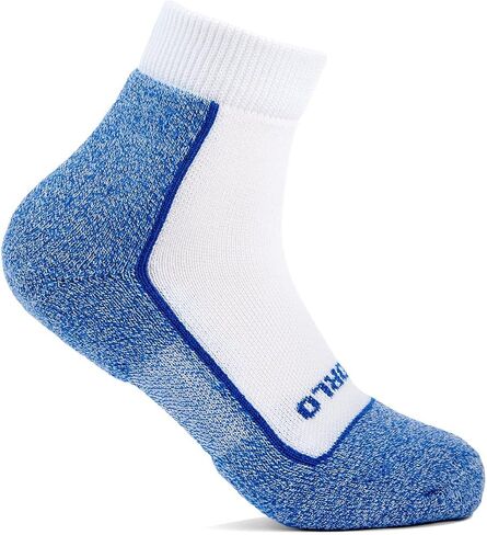 Thorlos® Pickleball Light Cushion Ankle Socks for Men and Women – WICK® COOL Fiber - Cushioned Royal Blue MD (US Men's Shoe 8.5-10, Women's Shoe 9.5-11.5) One Size in Saudi Arabia