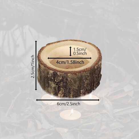 30 حزمة من حوامل الشموع الخشبية من حوامل الشموع الخشبية للمنزل وحفلات الزفاف والهالوين وحفلات الكريسماس والمهرجانات in Kuwait
