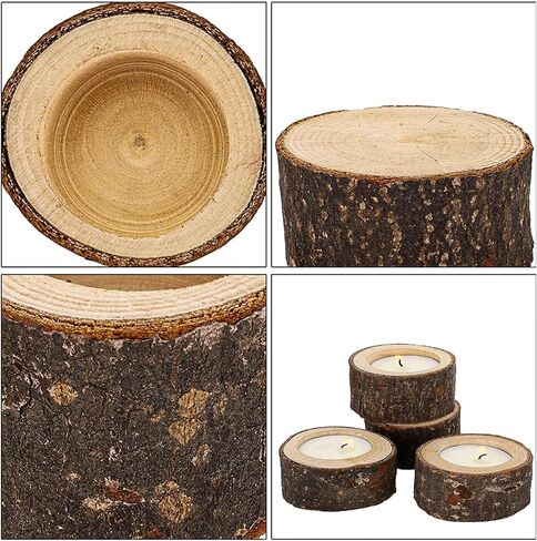 30 حزمة من حوامل الشموع الخشبية من حوامل الشموع الخشبية للمنزل وحفلات الزفاف والهالوين وحفلات الكريسماس والمهرجانات in Kuwait