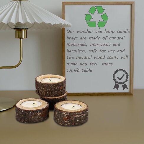 30 حزمة من حوامل الشموع الخشبية من حوامل الشموع الخشبية للمنزل وحفلات الزفاف والهالوين وحفلات الكريسماس والمهرجانات in Kuwait