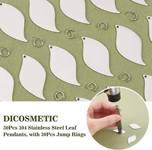 DICOSMETIC Stamping Blank Tag Pendants Stainless Steel Flat Round Heart Star Triangle Teardrop Blank Pendants Double Side Drawbench Blank Charms for Jewelry Making in Saudi Arabia