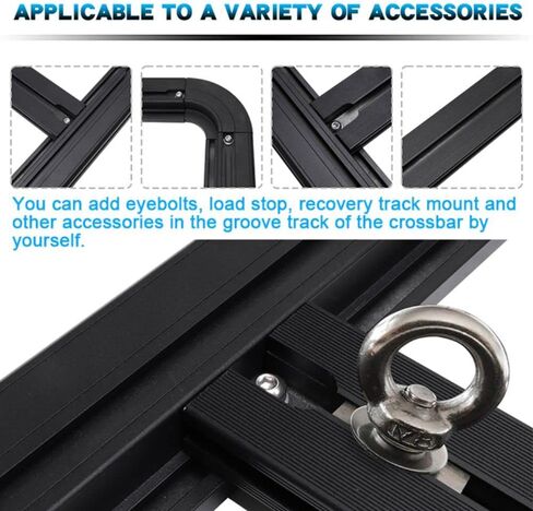 منصة سقف السيارة مناسبة لسيارة جيب رانجلر JK JL 2007-2023 و2019-2023 جيب جلاديتور مع نظام سطح حامل البضائع الصلب 63 بوصة × 55 بوصة، غير مجمعة in Kuwait