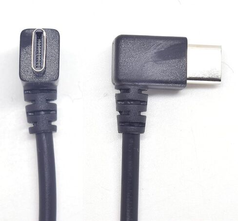 2PCS USB Type C Pigtail 2 Wire Left Right Direction,0.3M/1Ft 22AWG 5V 3A USB C to 2 Pin Bare Wire Open End Wire Power Pigtail DIY Cable with Quick Wire Cable Connector in Saudi Arabia