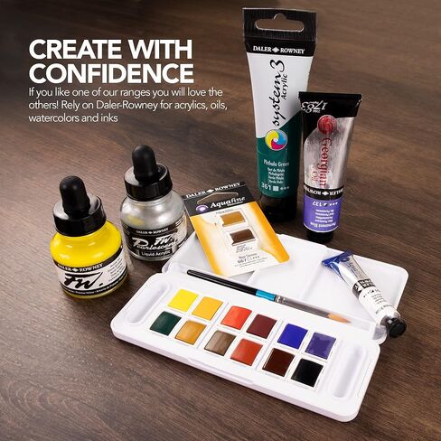 زجاجة حبر أكريليك من Daler-Rowney FW Pearlescent بيضاء لؤلؤية - حبر رسم أكريليك للفنانين والطلاب - حبر الخط الدائم - حبر أرشيفي للتوضيح والمزيد in Saudi Arabia