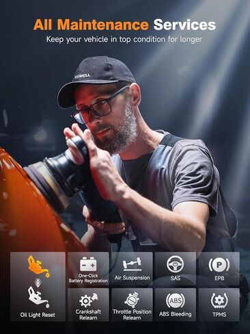 FOXWELL NT510 Elite 2.0 مناسب لماسح BMW الضوئي، أداة مسح ضوئي ثنائية الاتجاه لجميع الأنظمة مع جميع عمليات إعادة الضبط مناسبة لسيارات BMW Mini Rolls-Royce، قارئ رمز أداة التشخيص الكامل، أداة تسجيل البطارية، تحديث WiFi in Kuwait