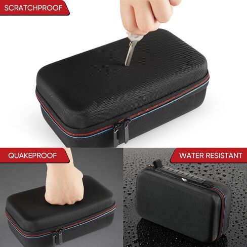 Multimeter Carrying Case Waterproof Shockproof Fluke Digital Multimeter Hard Bag for 20000mAh Jump Starter Power Bank 2000A 12V Portable Car Battery Starter (Red Black) in Saudi Arabia