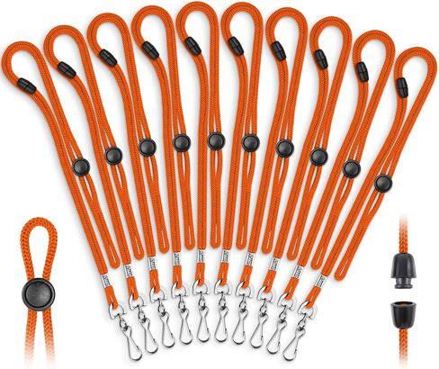 MIFFLIN-USA Adjustable Safety Lanyards for ID Badge Holder & Face Mask (Black, 36 Inch, 800 Bulk Pack) in Kuwait