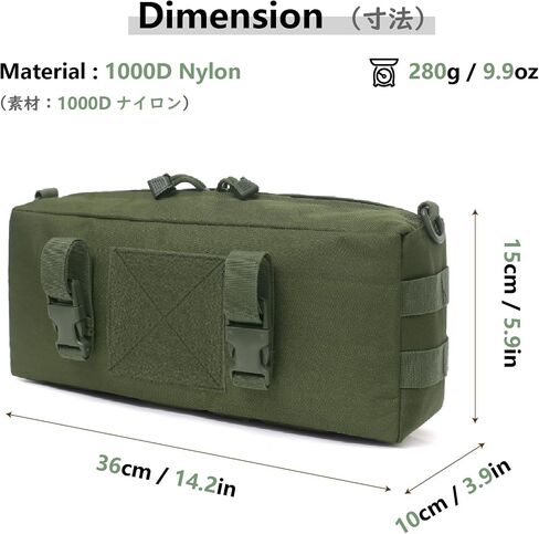 JEELAD Sports Bag Foldable Molle Pouches Gym Bag Tactical Pouch Duffle Pouch Water Resistant for Gym Sports Yoga Outdoor Camping in Saudi Arabia