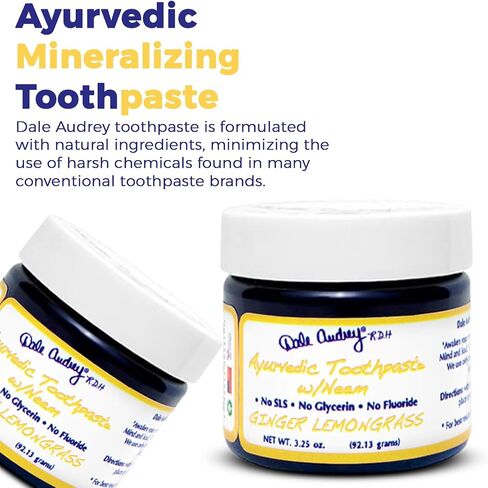 Ayurvedic Mineralizing Tooth Paste for Sensitive Teeth | Organic Cinnamon Flavor Teeth Whitening and Fresh Breath | Natural Toothpaste for Gums and Bad Breath (3.25 Oz) in Saudi Arabia