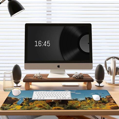 Desk Mat + Mouse Pad + Mouse Wrist Rest,3 PCS Set Ergonomic Memory Foam Mouse Wrist Rest with Durable Anti-Slip Rubber Base for Office,Home & Easy Typing Pain Relief,Pink Flash Scripture 46:5 in Saudi Arabia