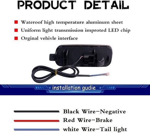 For 2002 2003 2004 Honda CR-V LED Rear Bumper Reflector Tail Brake Lights Smoked Lens 33505S9A003, 33555S9A003 in Saudi Arabia