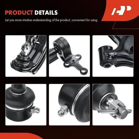 A-Premium Set of 6, Front Lower Control Arm, Sway Bar Link, Outer Tie Rod End, Compatible with Nissan Sentra 2001 2002 2003 2004 2005 2006 in Saudi Arabia