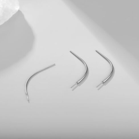 Oveta منحني ثقب تفتق 20G 18G 16G دفع في تفتق G23 التيتانيوم إدراج دبوس لأداة المجوهرات بدون خيوط in Kuwait