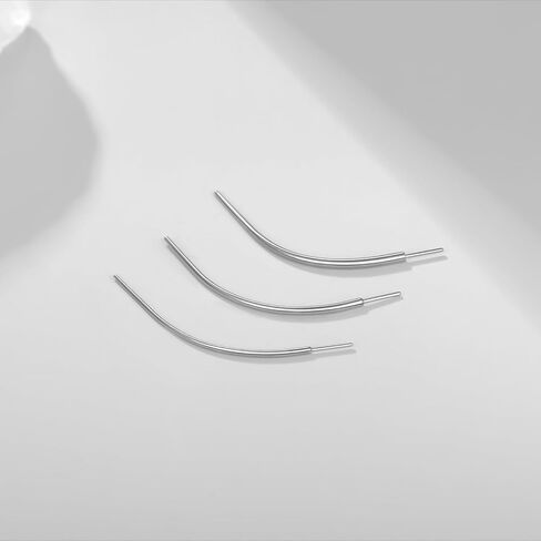 Oveta منحني ثقب تفتق 20G 18G 16G دفع في تفتق G23 التيتانيوم إدراج دبوس لأداة المجوهرات بدون خيوط in Kuwait