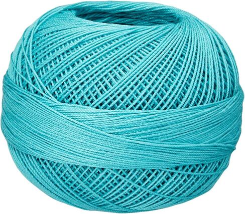 Handy Hands خيط قطن ليزبث بطول 210 ياردة، 25 جم، أزرق بحري متوسط in Kuwait