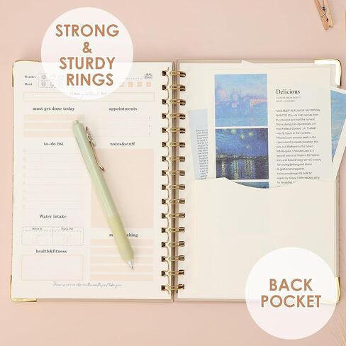 EOOUT To Do List Notepad، مفكرة مخطط يومي، مفكرة مخطط تجريب مجلة اللياقة البدنية، 160 صفحة، دفتر تخطيط 8.5 × 5.7 بوصة، هدايا مكتب الفصل الدراسي، بيج in Saudi Arabia