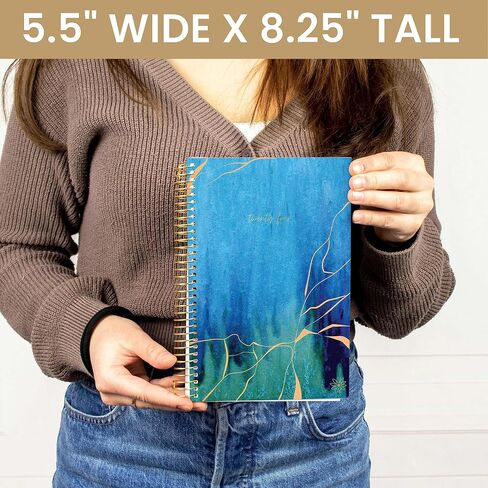 bloom daily planners 2024 Calendar Year Day Planner (January 2024 - December 2024) - 5.5" x 8.25" - Weekly/Monthly Agenda Organizer Book with Stickers & Bookmark - Blue Kintsugi in Saudi Arabia