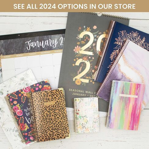 bloom daily planners 2024 Calendar Year Day Planner (January 2024 - December 2024) - 5.5" x 8.25" - Weekly/Monthly Agenda Organizer Book with Stickers & Bookmark - Blue Kintsugi in Saudi Arabia
