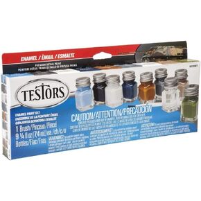 Testors Camo Flat Enamel Paint Set (Packaging May Vary)