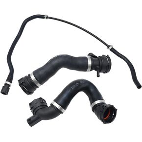 Lower Upper Radiator Coolant Hose and Vent Hose Kit 17127531581 Replacement BMW 325i 328i 330i Replace# 17127618510 17127531579