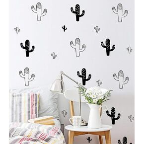Melissalove 92 قطعة/المجموعة ملصقات جدار الصبار لغرفة الأطفال DIY الفينيل جدار الفن الشارات الطفل الحضانة ديكور المنزل JW572 (شجرة الليمون الأخضر)