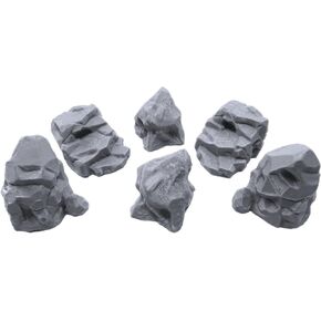 EnderToys Stone Boulder Bundle, Terrain Scenery for Tabletop 28mm Miniatures Wargame, 3D Printed and Paintable