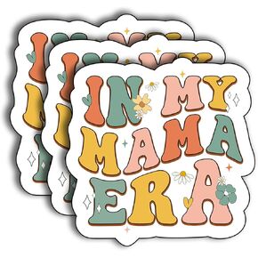 (3Pcs) Baseball Mama Sticker, Decorate Books Laptop Phone Water Bottles Kindles Stickers Tumbler Sticker Waterproof Vinyl Decorate Sticker 3" Inch