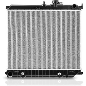 YITAMOTOR Complete Radiator Compatible with 2004-2012 CHEVROLET Colorado GMC Canyon OE Style Radiator CU2707 with Aluminum Core Automatic Plastic Tank