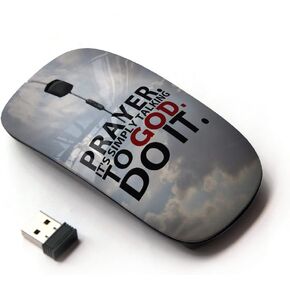 [ Optical 2.4G Wireless Computer Mouse [ Bible Verse Prayer. It's Simply Talking to GOD. ]