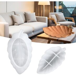 Ginkgo Leaf Tray Molds for Epoxy Resin, Leaves Shape Silicone Resin Mold, DIY Jewelry Display Plate, Large Trinkets Tray Mould, Decorative Storage Dish Molds for Table (Ginkgo Leaf)