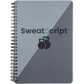 Sweat Script Pro Workout Logbook & Fitness Journal/Planner, Grey