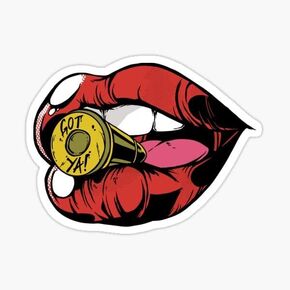 Red Lips Stickers | Vinyl | Decal for Car Bumper, Window, Laptop, Truck, Van, Water Bottle, Books Etc |Waterproof| 5"