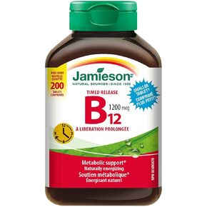 Jamieson Timed Release Vitamin B12 1200 mcg, 200 Tablets