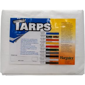Heavy Duty White Tarp 6 Oz, 6'X10'