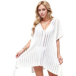 Women's Swimwear Cover Up Beach Crochet Swimsuit Coverup for Women Plus Size Bathing Suit Cover